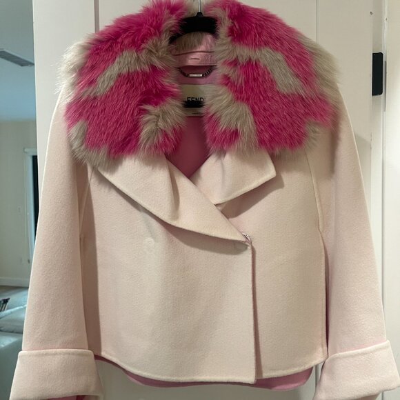 Fendi Cashmere and Fur Cape Jacket - Picture 1 of 5